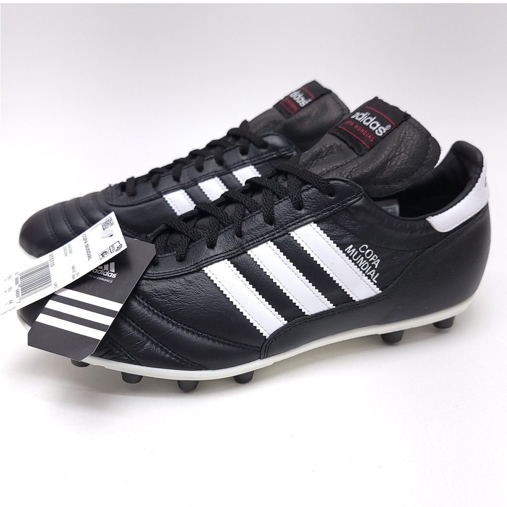 Adidas Copa Mundial Soccer Cleats Mens 10 Black White K-Leather Made in Germany